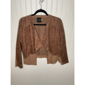 Women's L'ysse Brown suede like Jacket Size M